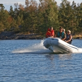 Oncoming party on a raft