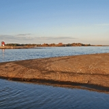 Beach rock at Kistren island