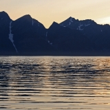 Mountains at Lyngen fjord