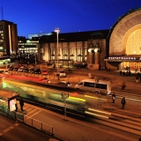 The front of the Railway station