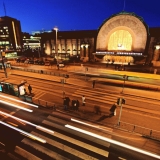 The front of the Railway station