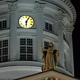 An apostle on top of the Helsinki cathedral