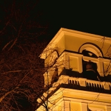 Trinity church at night