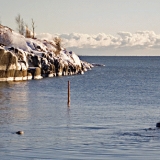 The sound between the islands of Uunisaari and Harakka