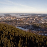 Kuopion kaupunki nhtyn Puijon tornista