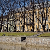 Buildings on river Aurajoki