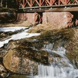 A creek next to the Emperor's hut