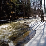 Langinkoski rapids at spring