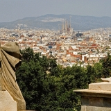 View from the National Art Museum of Catalonia steps