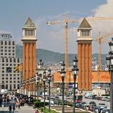 A street view from Plaa d'Espanya