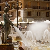 Turia fountain at the Plaa de la Verge