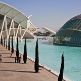 The science museum and planetarium at Valencia art and science center