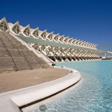 The science museum at the Valencia art and science center