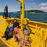 A bike on the ferry between Korppoo and Houtskari