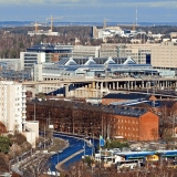 Veturitie street and Pasila railway station