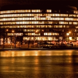 Ympyrtalo and Elintarhanlahti by night