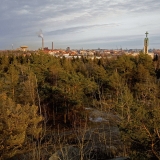 The view to the east from the Myllykallio outlook tower