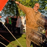 Filling up a hot-air balloon