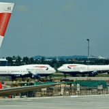 British Airways Boeing 747 airplanes