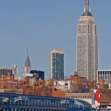 Chelea piers, Chrysler building and the Empire state building