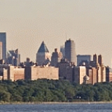 Manhattan and Hudson river