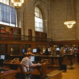 A hall at New York public library