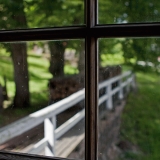 View from a window at Verla factory