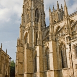 A horse carriage nex to York Minster