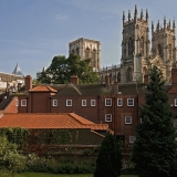 York Minster kaupunginmuurilta nhtyn