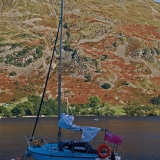 A lonesome sailboat at Ullswater