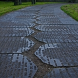 A path made of grave stones