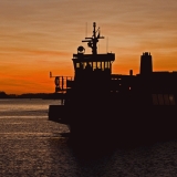 Suomenlinna ferry M/S Tor arriving to Kauppatori