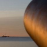 A cannon at Suomenlinna pointing at Harmaja