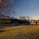 A snowless winter scenery at Iso Mustasaari