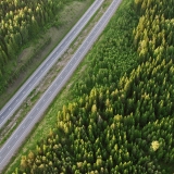 The highway from Helsinki to Lahti at Mntsl