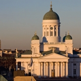 Kallio church and the Helsinki Cathedral