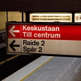 Downtown direction at Hakaniemi metro station