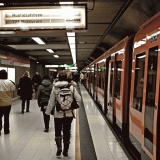 Metro train at Rautatientori