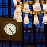 Lamps and the clock