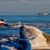 Harmaja light house seen from Srkiniemi