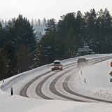 Traffic on highway five