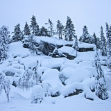 Rocks next to Valtavaara ski track