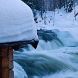 Myllykoski rapids in Kitkajoki river in Kuusamo