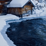 Myllykoski rapids in Kitkajoki river in Kuusamo