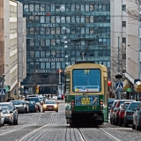 Porthaninkatu street seen from Kallio public library