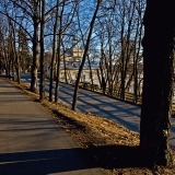 Linnunlauluntie street and the walkway