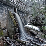 Mustalampi dam at Nuuksio national park