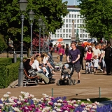 Esplanadi park at summer