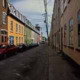 Colorful houses on Rue Richelieu