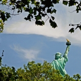 The Statue of Liberty from behind